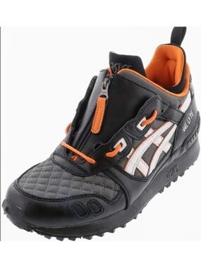 Asics Gel Lyte lll Zip Up Laces Black White Orange Bomber Quickstrike Men 9.5